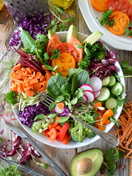 Une belle salade de crudités